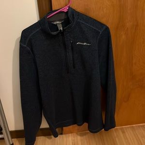 Eddie Bauer Quarter Zip Men’s Medium Blue